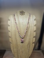 Square Rhodochrosite pendant necklace - Image 2