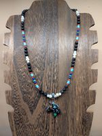 Inlaid horse head necklace