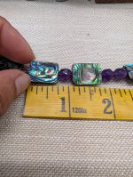 Abalone necklace - rectangle - Image 3