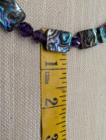 Abalone necklace - rectangle - Image 5