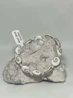 Swirl shell bracelet with accent crystals - Image 2