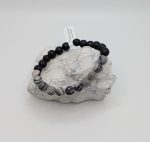 Lava Rock with Picasso Jasper