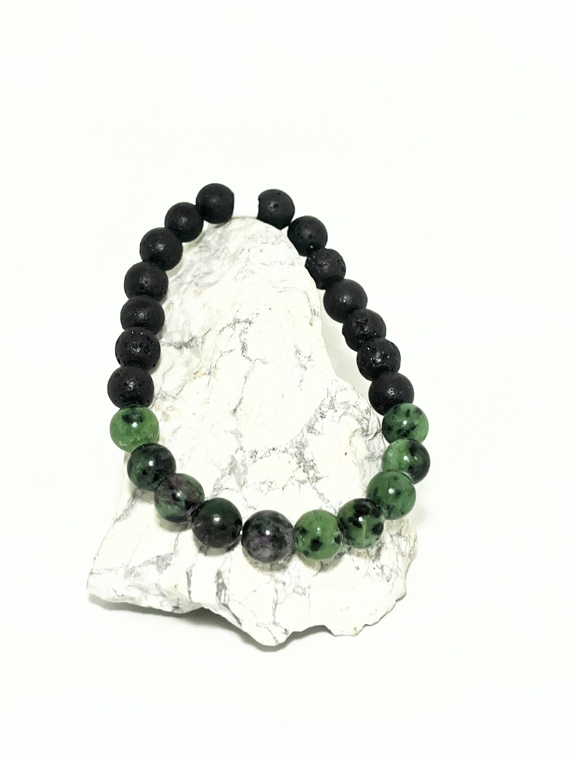 IMG_20260320_185740~2 Lava Rock with Ruby Zoisite - Image 1