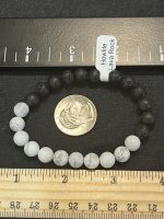 Lava Rock with Howlite bracelet - Image 2