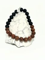 Lava Rock with Gemstone category Red Jasper