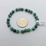 Green speckled Jasper bracelet with accent crystals - Image 2
