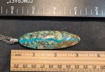Quartzy Chrysocolla Pendant on medium s.s.chain 18" approx length - Image 3