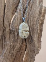 Jasper Pendant s.s. chain medium in 18" length