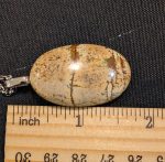 Jasper Pendant s.s. chain medium in 18" length - Image 2