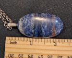 Sodalite pendant on s.s. large link chain 21" length - Image 3