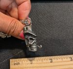 Skull top hat character stainless steel chain necklace - Image 4
