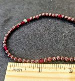 Garnet Stretch Anklet - Image 2