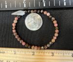 Mini Rhodonite with black veins - Image 2